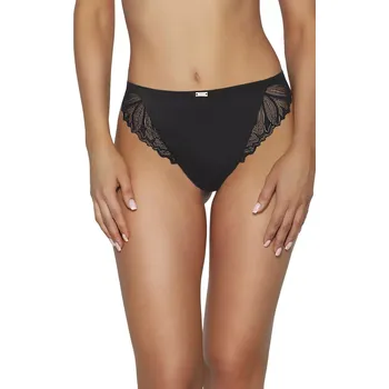 Kalhotky Dámské brazilky 2104/b Yasemin black - AVA černá 3XL