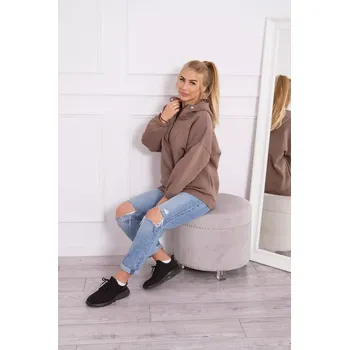 Dámská mikina Mikina s kapucí mocca UNI