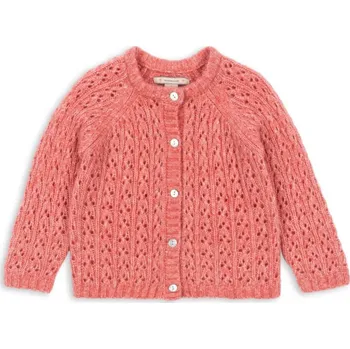 Dívčí svetr Dívčí kardigan ze směsi vlny Isa "Pink" Konges Sløjd VELIKOST: 98/3 roky