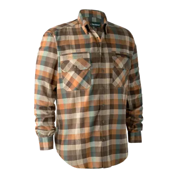 Pánská lovecká košile Deerhunter James - Brown Check 45/46