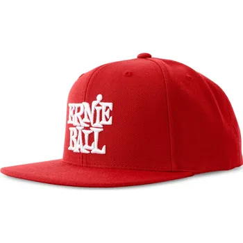 Kšiltovka Ernie Ball Stacked Logo Hat Red + prodloužená záruka 3 roky