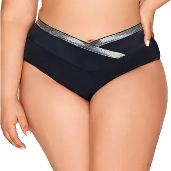 Dámské plavky Spodní díl plavek 224/15 black - AVA černá XL