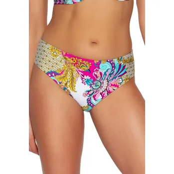 Dámské plavky PLAVECKÉ KALHOTKY SF 161/12 TYRKYSOVÉ PAISLEY TYRKYSOVÉ PAISLEY S