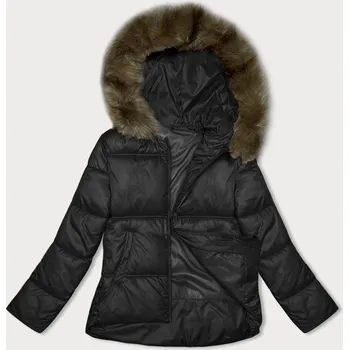 Černá dámská bunda se střihem bubliny S'west (B8190-1) odstíny černé S (36)