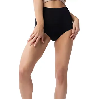 Dámské spodní prádlo Dámské kalhotky Amber maxi high black - JULIMEX černá S