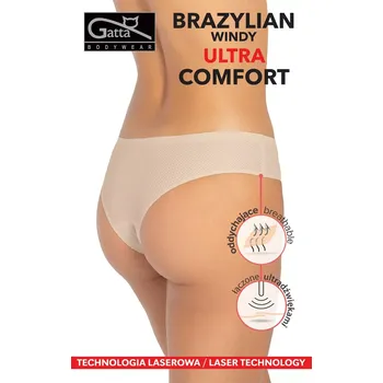 Kalhotky Dámské kalhotky brazilky Gatta 41670 Windy Ultra Comfort béžová XL