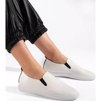 Dámské tenisky Módní dámské tenisky bílé bez podpatku 37