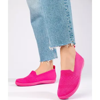 Dámské tenisky Zajímavé růžové tenisky dámské bez podpatku 37