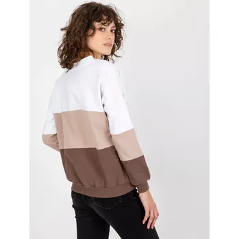 Dámská mikina Mikina RV BL 8328.65P bílo-hnědá L/XL