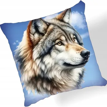 Polštář Polštář polštář s vlkem