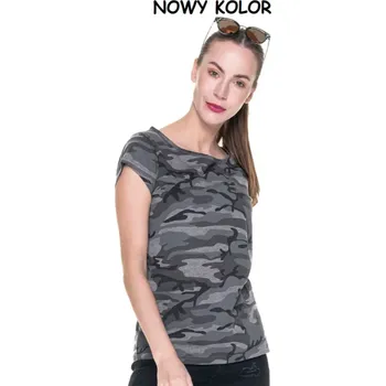 Dámské tričko Dámské maskáčové tričko 21353 - PROMOSTARS zelená S