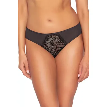 Kalhotky Dámské brazilky 1396/b Crystal brown - AVA Hnědá M