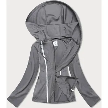 Pružná šedá mikina s kapucí (20318) odstíny šedé XL (42)