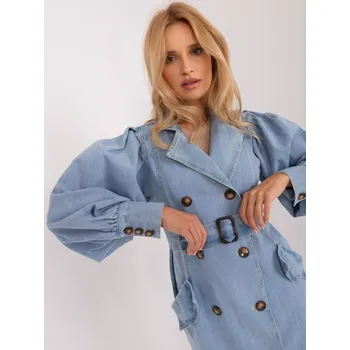 Dámský kabát NM PL TR295 kabát.22 světle modrá S