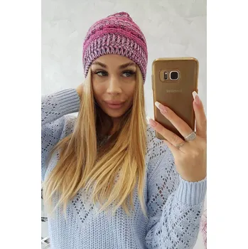 Čepice Fleecová čepice Patrycja K254 fuchsiová+růžová UNI