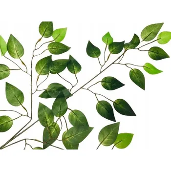 umělá květina VĚTVIČKA FIKUS na věnec kytice doplněk LIST GUMOVANÉ DROBNÉ LÍSTKY Vánoce