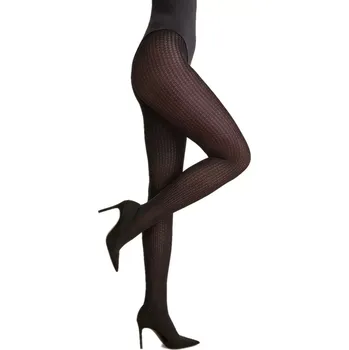 Dámské punčochy Punčocháče zimní 127 Celest black plus - GABRIELLA černá 5