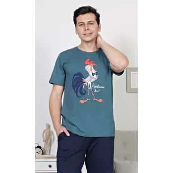 Pánské pyžamo Pánské pyžamo kapri Kohout žlutá S