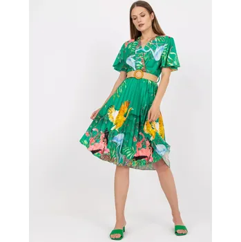 Dámské šaty Šaty DHJ SK 15817.32 zelených jedna velikost