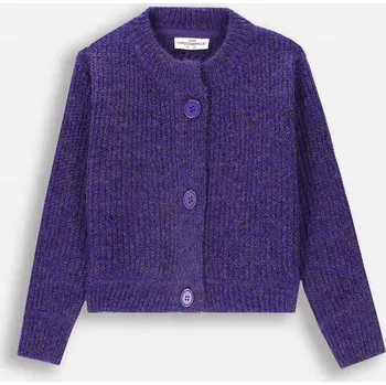 Dámský svetr Fialový propínací svetr pro dívku, kardigan 116 Coccodrillo ZC4