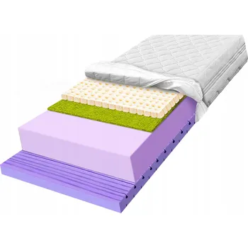 Matrace Latexová Matrace 100x160 zlepšuje krevní oběh, tvarovaná, elastická, H3 H4 15 cm