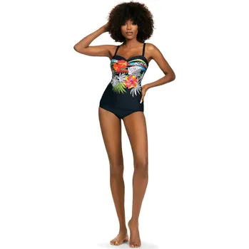 Dámské plavky Dámské jednodílné plavky 8060BL10 3 Bali černá/mix barev - SELF 38C