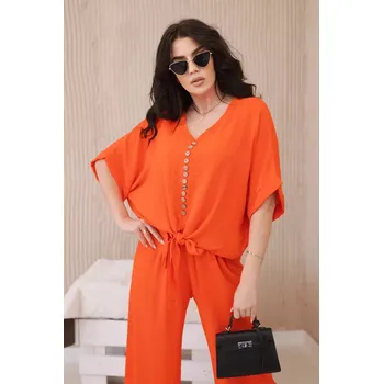 Souprava halenky a kalhot pomeranč UNI