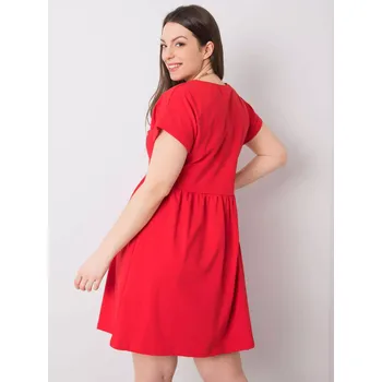 Dámské šaty Šaty RV SK 6292.09P červená 3XL
