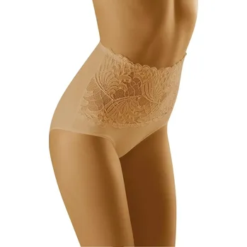 Dámské spodní prádlo Dámské kalhotky Kaja Beige - Wol-Bar XXL