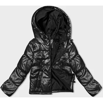 Černá krátká dámská oversize bunda (5M3193-392) odstíny černé M (38)