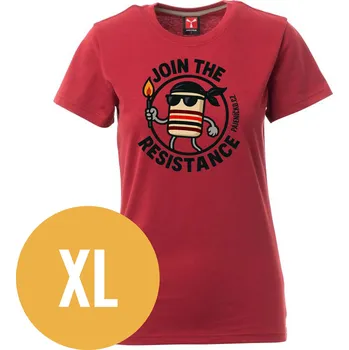 Tričko JOIN THE RESISTANCE - Bordeaux, dámské, XL