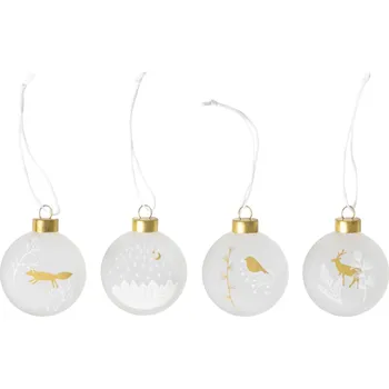 Vánoční dekorace räder Vánoční skleněná ozdoba Frozen – set 4 ks