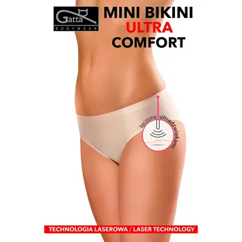 Kalhotky Dámské kalhotky Gatta 41590 Mini Bikini Ultra Comfort černá/černá S