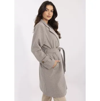 Dámský kabát Kabát MO EN 5209.87 šedobéžový jedna velikost