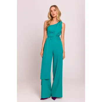 Dámský overall M845 Kombinéza na jedno rameno se šerpou - tyrkysová EU XL
