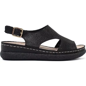 Dámské sandále Moderní dámské sandály černé platforma 41