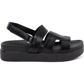 Dámské sandále Jedinečné černé sandály dámské platforma 40