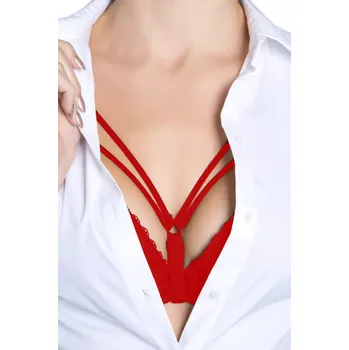 Vložka do podprsenky Raminka Decollete twin red - JULIMEX Červená Univerzální