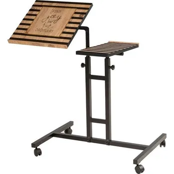 Konferenční stolek Stolek na notebook Glen Atlantic Pine, černá