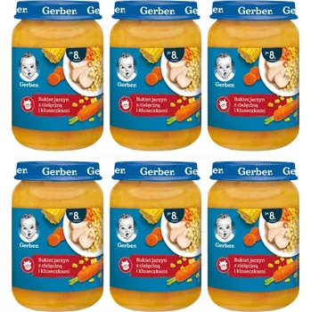 Příkrm Gerber Kytice zeleniny s telecím masem a knedlíčky 6 x 190 g