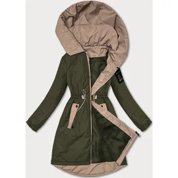Dámská bunda v khaki barvě se stahováním v pase S'West (B8352-11) odstíny zelené M (38)
