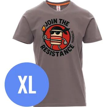Tričko JOIN THE RESISTANCE - Steel Gray, pánské, XL