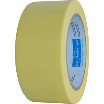 Lepicí páska Papírová maskovací páska Blue Dolphin 3-denní 38mm x 50m Žlutá