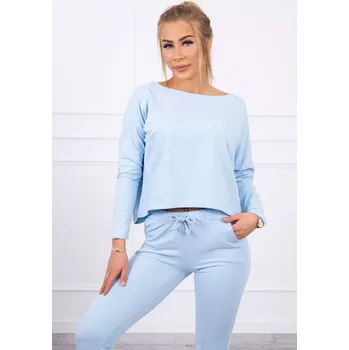 Dámská halenka Souprava s oversize halenkou modré barvy UNI