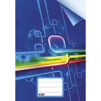 Sešit sešit 420, A4, 20 listů, bez linek, modrý