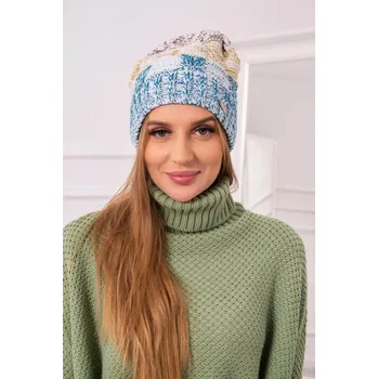 Čepice Fleecová čepice Dolores K303 marine+kiwi+brown UNI