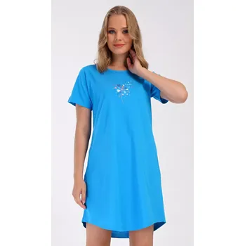 Dámské šaty Dámské domácí šaty s krátkým rukávem Pampeliška tmavě šedá XXL