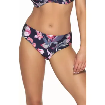 Dámské plavky Spodní díl plavek 167/12 Flowers - AVA tmavě modrá L
