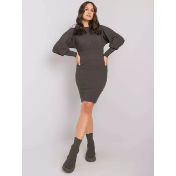 Dámské šaty Šaty RV SK 6079.65 tmavá khaki L