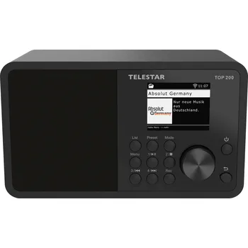 Radiopřijímač Telestar TOP 200 Schwarz 5700200 internetové přenosné rádio, internetové, DAB plus , FM, černá